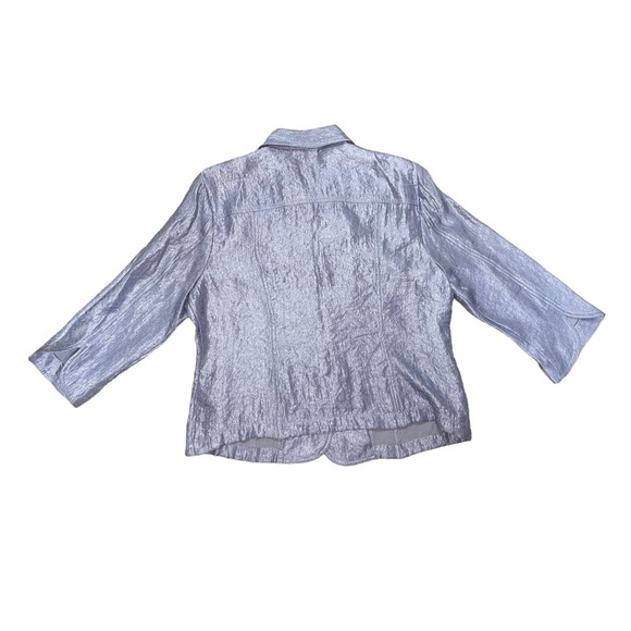 Rudy Rd. Purple and Gren Metallic Blouses - Picture 8 of 9